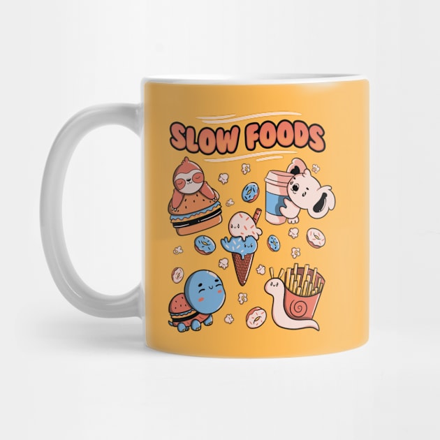 Slow Food Cute Animals Sloth Koala Turtle Snail Fries by Tobe Fonseca by Tobe_Fonseca